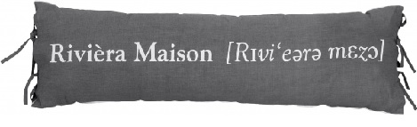 riviera maison outspoken kussen 30 x 90 sier